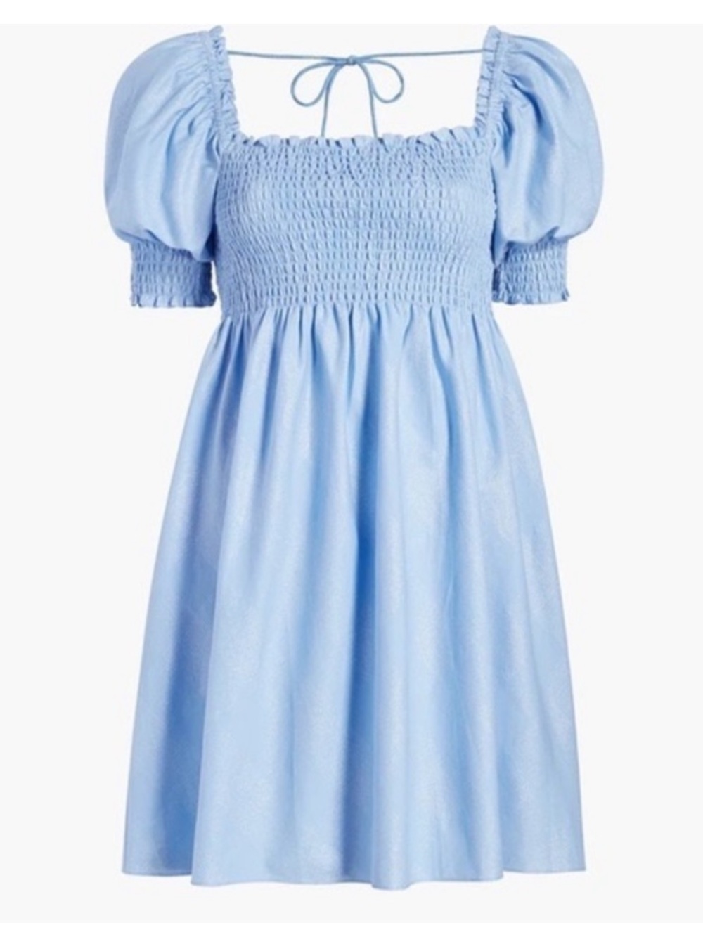 Hill House $119 Athena Nap Dress • Light Blue Glitter Womens Medium • EUC